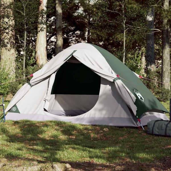vidaXL 2-personers campingtelt vandtæt kuppel grøn