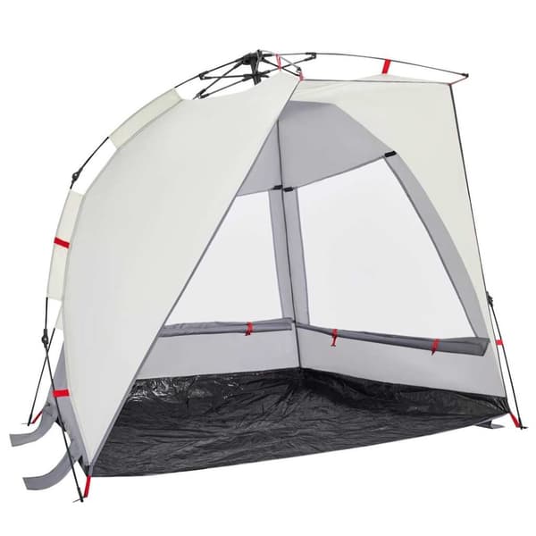vidaXL 2-personers campingtelt vandtæt quick-release grå