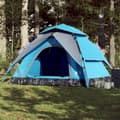 Miniatyrbilde 1 av 11: vidaXL Campingtelt 3 personer blå hurtigutløser
