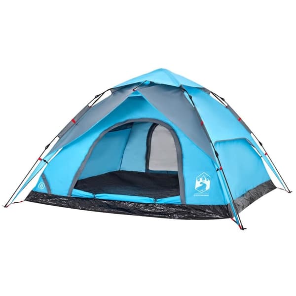 vidaXL 5-personers campingtelt kuppel quick-release blå