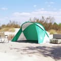 Miniatyrbillede 2 af 11: vidaXL 2-personers strandtelt pop-up vandtæt havgrøn