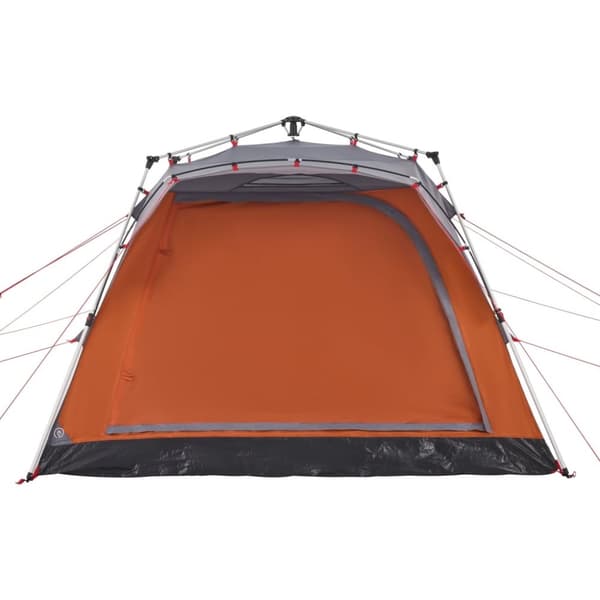 vidaXL Campingtelt 4 personer grå og oransje hurtigutløser