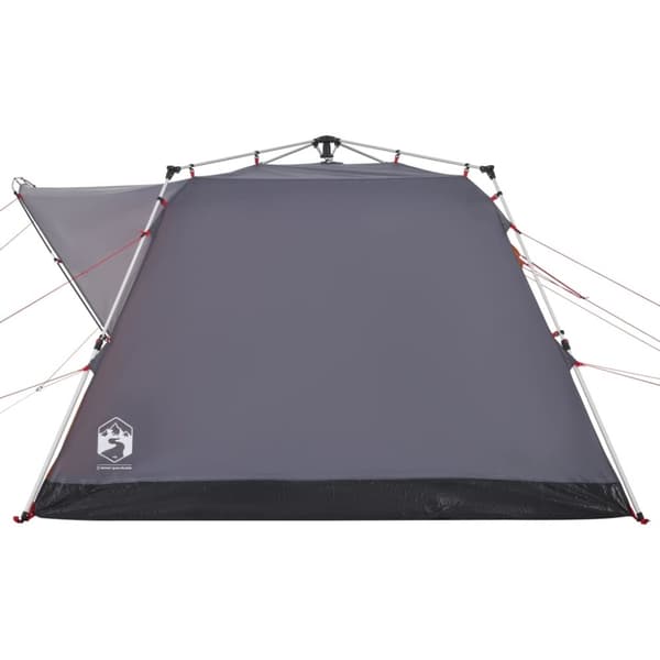 vidaXL 4-personers campingtelt quick-release grå og orange