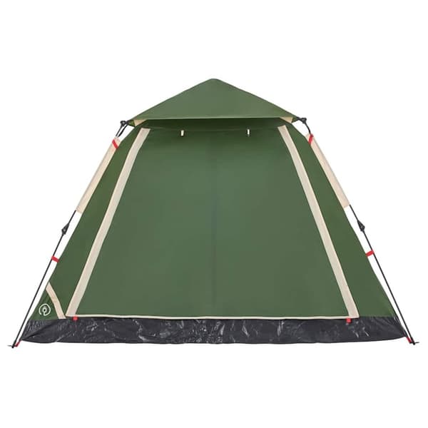 vidaXL Kuppeltelt for camping 5 personer grønn hurtigutløser