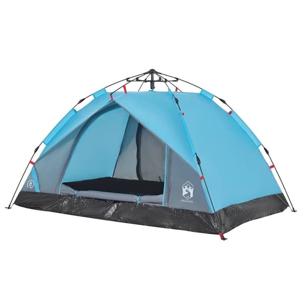 vidaXL 2-personers campingtelt kuppel quick-release blå