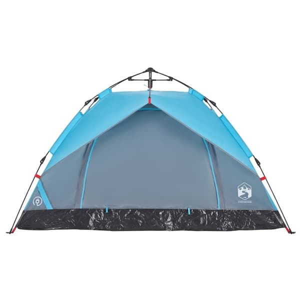 vidaXL 2-personers campingtelt kuppel quick-release blå