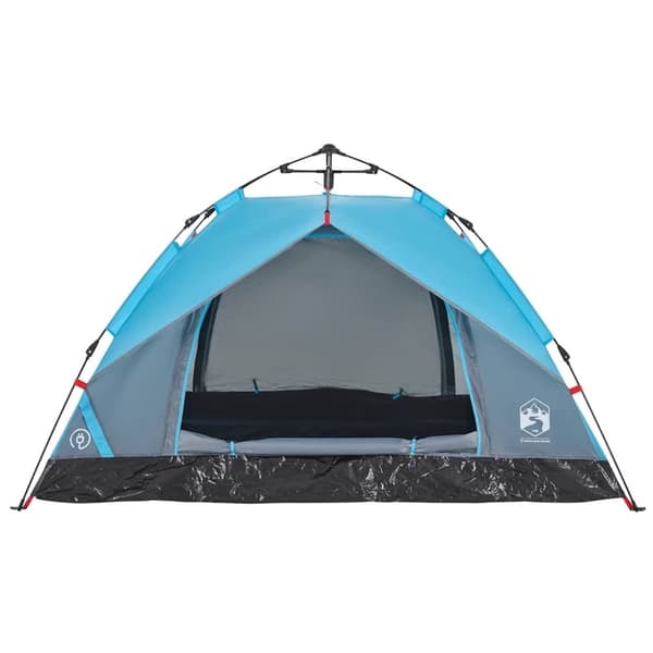 vidaXL 2-personers campingtelt kuppel quick-release blå