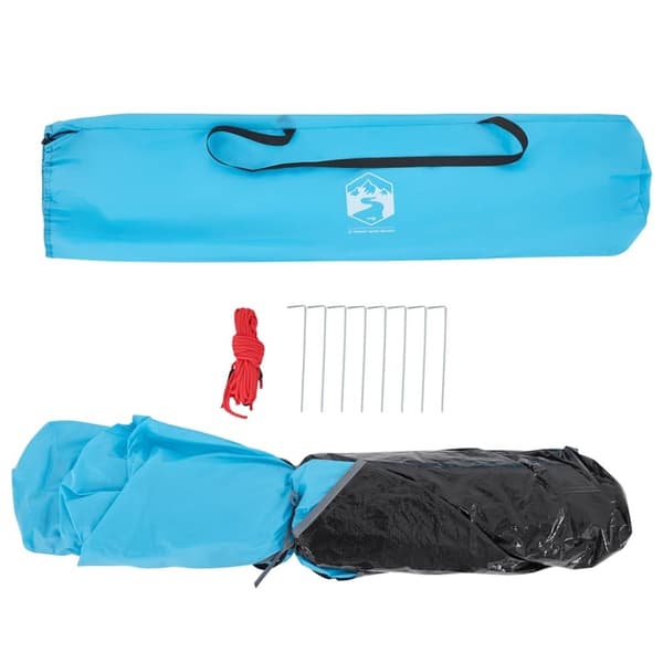 vidaXL 2-personers campingtelt kuppel quick-release blå
