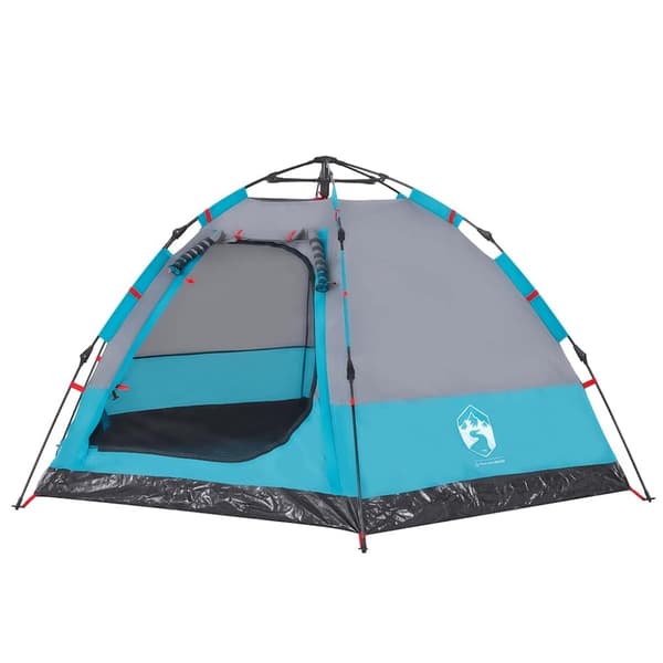 vidaXL 4-personers campingtelt quick-release blå