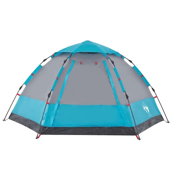 vidaXL 4-personers campingtelt quick-release blå