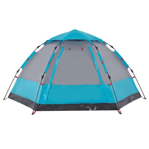 vidaXL 4-personers campingtelt quick-release blå