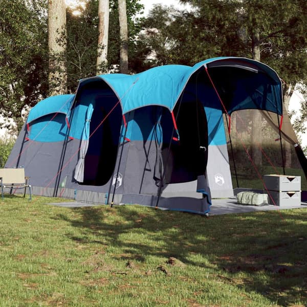 vidaXL 8-personers campingtelt vandtæt blå
