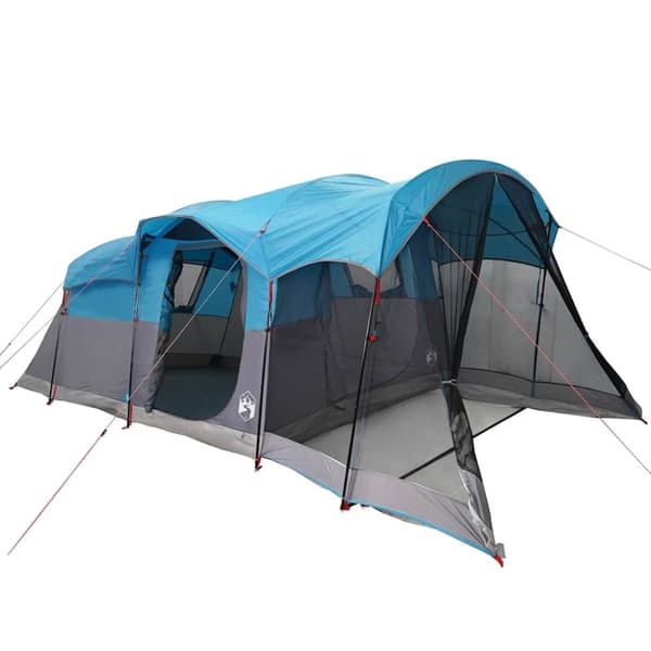 vidaXL 8-personers campingtelt vandtæt blå