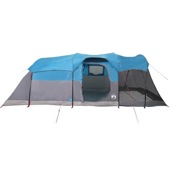 vidaXL 8-personers campingtelt vandtæt blå