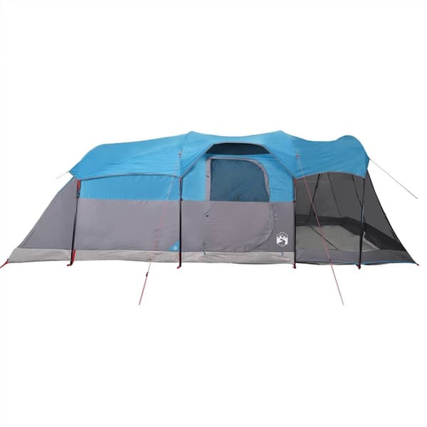 vidaXL 8-personers campingtelt vandtæt blå