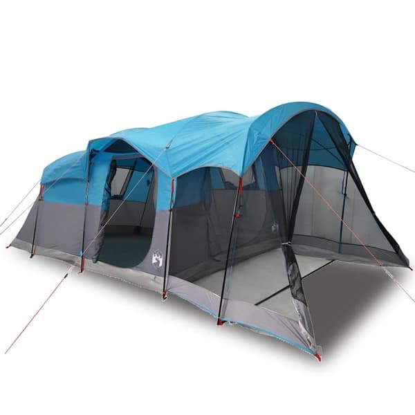 vidaXL 8-personers campingtelt vandtæt blå