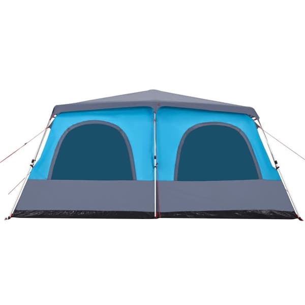 vidaXL Familietelt for camping 8 personer blå hurtigutløser