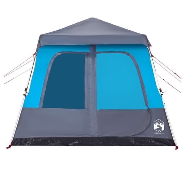 vidaXL Familietelt for camping 8 personer blå hurtigutløser