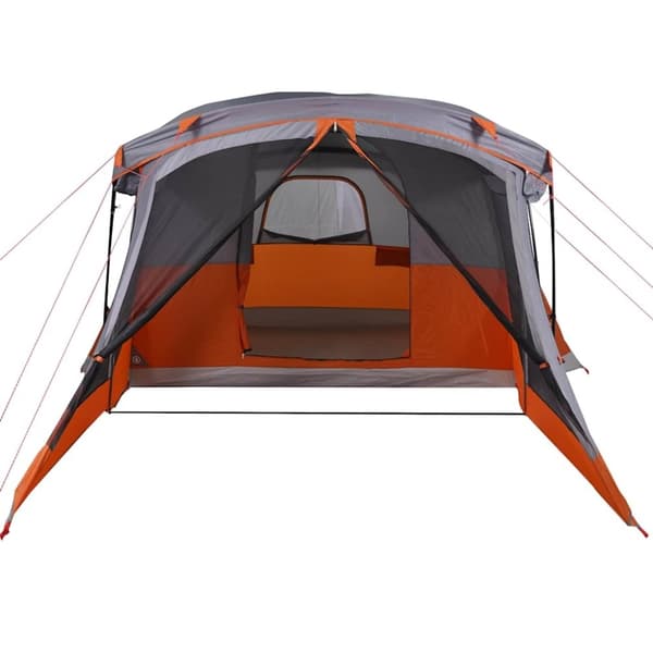 vidaXL 4-personers campingtelt med fortelt vandtæt orange