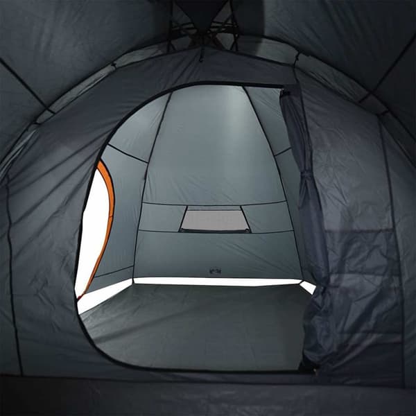 vidaXL Tunneltelt for camping 8 personer oransje vanntett