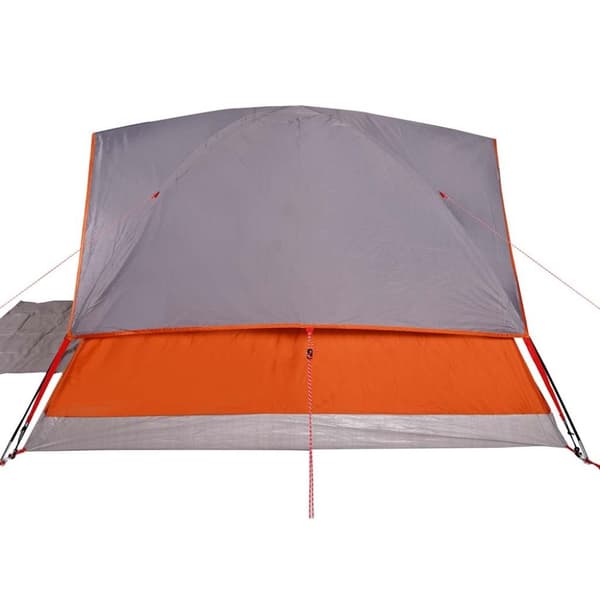 vidaXL Kuppeltelt for camping 6 personer oransje vanntett