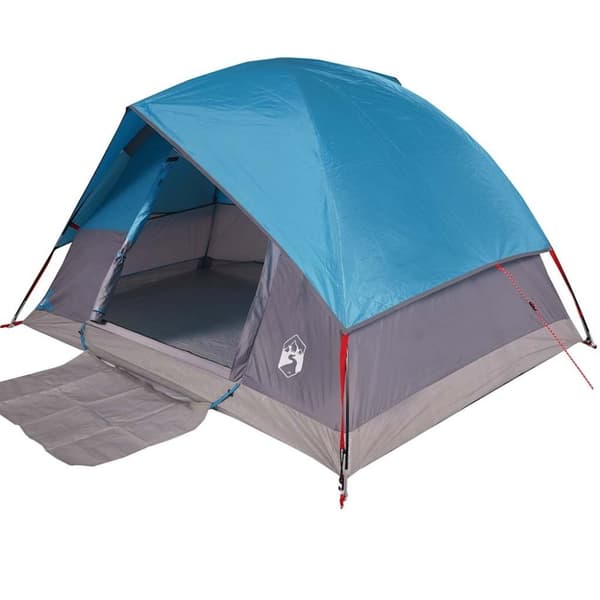 vidaXL Kuppeltelt for camping 3 personer blå vanntett