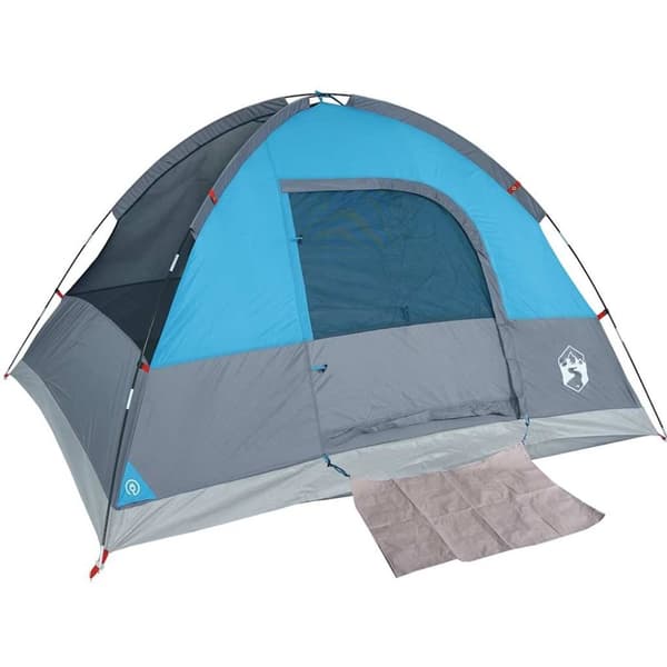 vidaXL Kuppeltelt for camping 3 personer blå vanntett