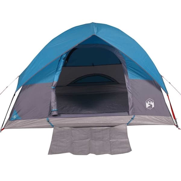 vidaXL Kuppeltelt for camping 3 personer blå vanntett