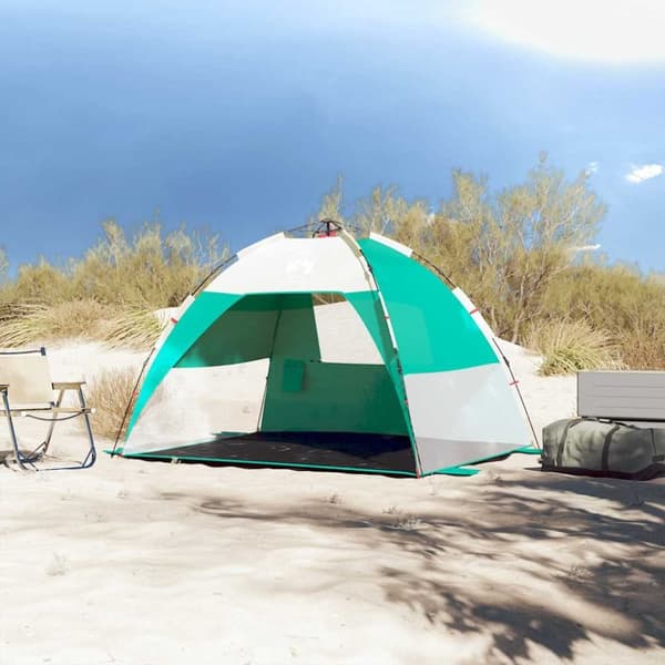 vidaXL 2-personers campingtelt vandtæt quick-release grøn