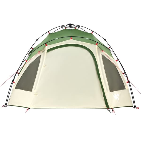 vidaXL 3-personers campingtelt kuppel quick-release grøn