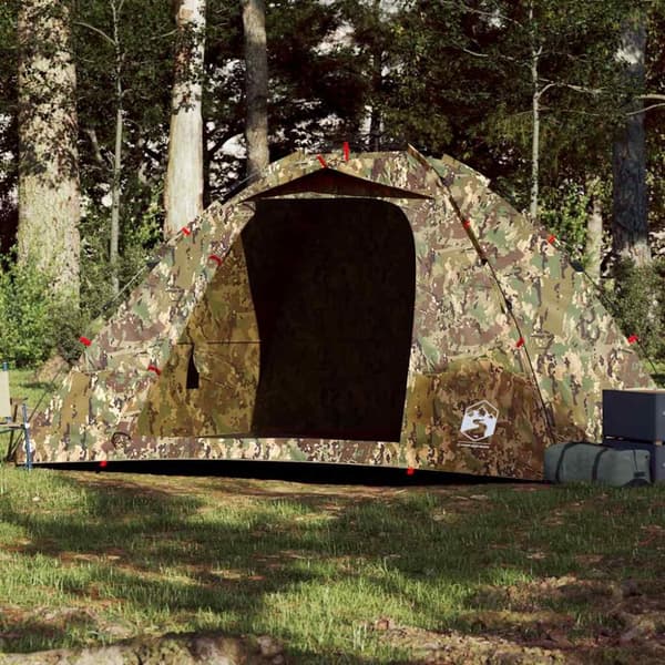 vidaXL 4-personers fisketelt quick-release camouflage