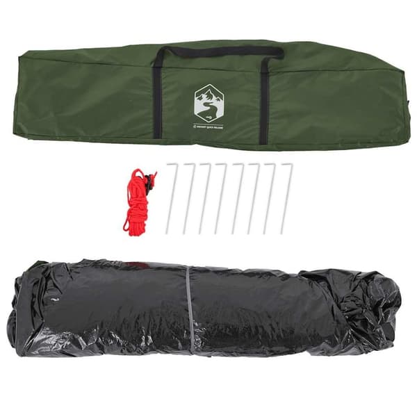 vidaXL 5-personers campingtelt kuppel quick-release grøn
