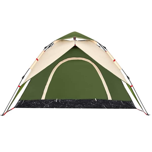 vidaXL Kuppeltelt for camping 5 personer grønn hurtigutløser