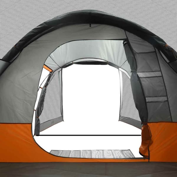 vidaXL Campingtält tunnel 4 personer grå vattentätt