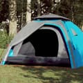 Miniatyrbilde 1 av 11: vidaXL Kuppeltelt for camping 4 personer blå hurtigutløser