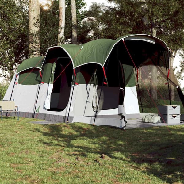 vidaXL Tunneltelt for camping 8 personer grønn vanntett
