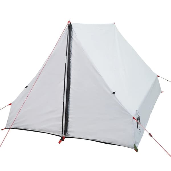 vidaXL Campingtelt A-ramme 2 personer hvit blendingsstoff vanntett