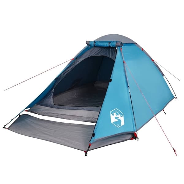 vidaXL 4-personers campingtelt vandtæt blå