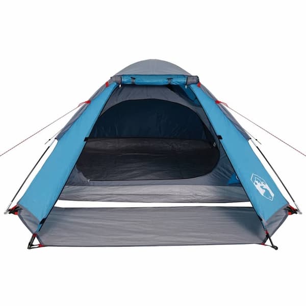 vidaXL 4-personers campingtelt vandtæt blå