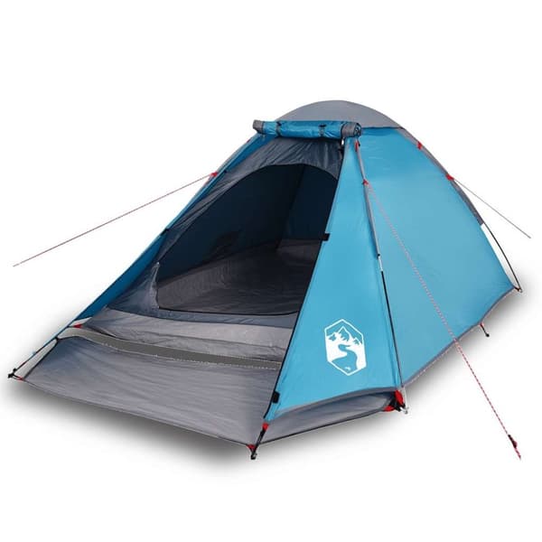vidaXL 4-personers campingtelt vandtæt blå
