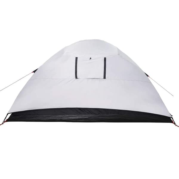 vidaXL Kuppeltelt for camping 6 personer hvit blendingsstoff vanntett