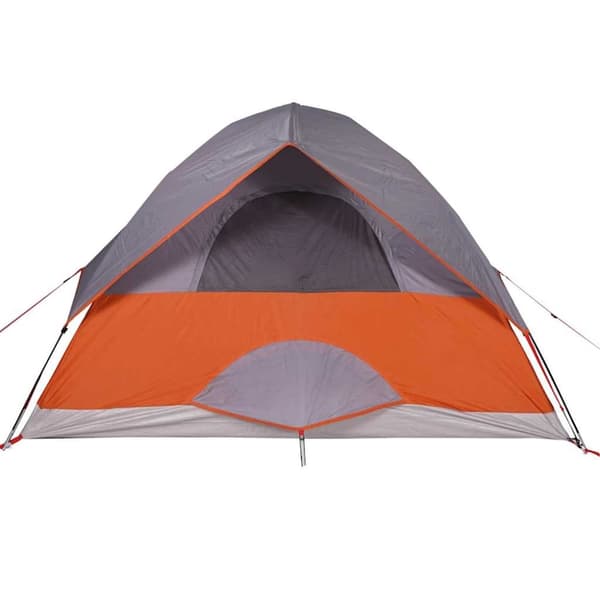 vidaXL Kuppeltelt for camping 4 personer oransje vanntett