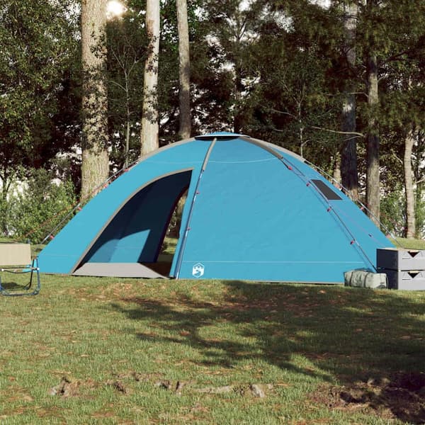 vidaXL 8-personers campingtelt vandtæt blå
