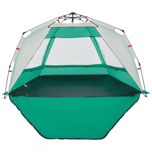 vidaXL 3-personers campingtelt vandtæt quick-release grøn