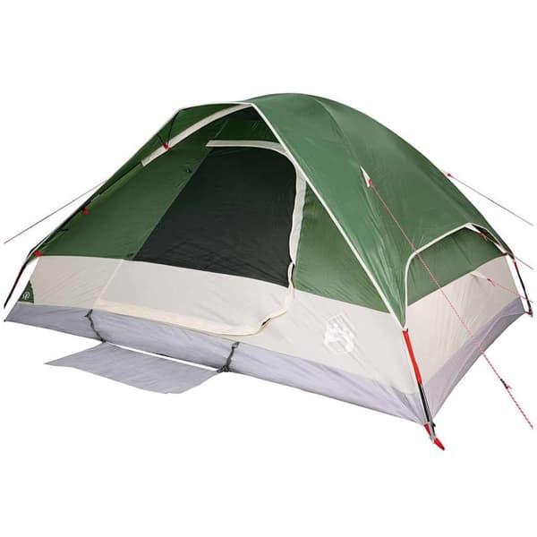 vidaXL Kuppeltelt for camping 6 personer grønn vanntett