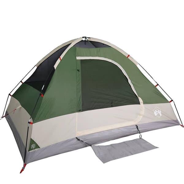 vidaXL Kuppeltelt for camping 6 personer grønn vanntett