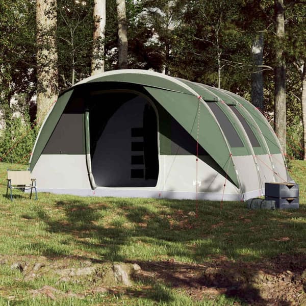 vidaXL Tunneltelt for camping 7 personer grønn vanntett