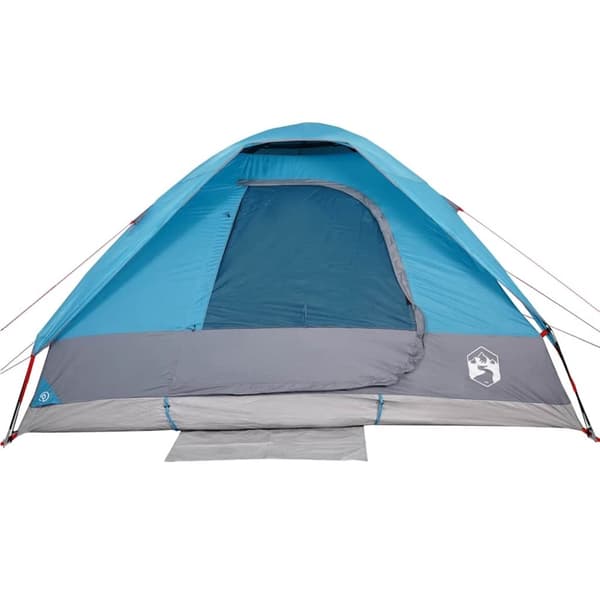 vidaXL Kuppeltelt for camping 1 person blå vanntett