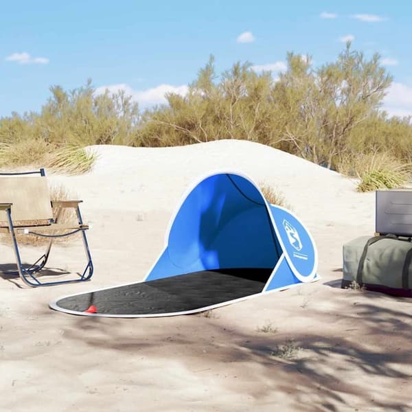 vidaXL strandtelt vandtæt pop-up azurblå