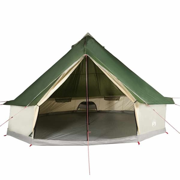 vidaXL 10-personers campingtelt vandtæt grøn
